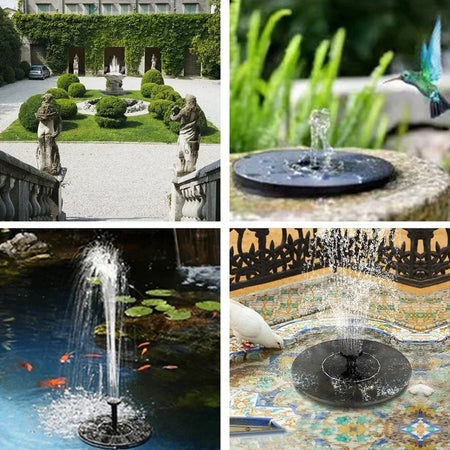 SunFlow - Fontaine Solaire Flottante pour Bassin et Bain d'Oiseaux