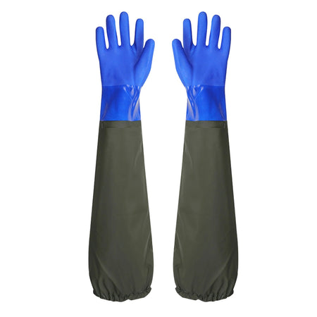 AquaGuard - Gants Longs en PVC Résistants aux Produits Chimiques et Imperméables - Natutre Galaxy